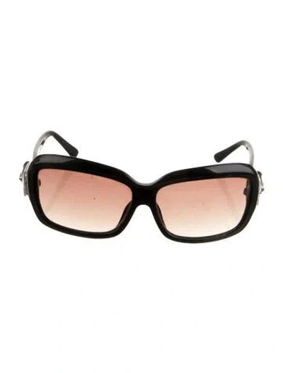 Pre-owned Ferragamo Oversize Gradient Sunglasses In Black