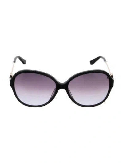 Pre-owned Ferragamo Oversize Gradient Sunglasses In Black