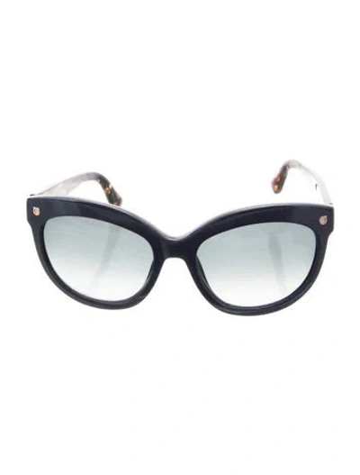 Pre-owned Ferragamo Oversize Gradient Sunglasses In Blue
