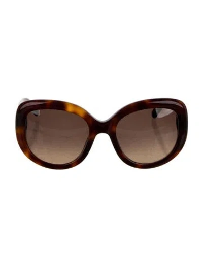 Pre-owned Ferragamo Oversize Gradient Sunglasses In Brown