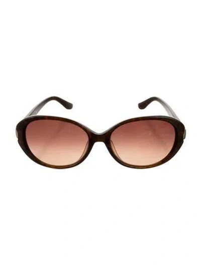 Pre-owned Ferragamo Oversize Gradient Sunglasses In Brown