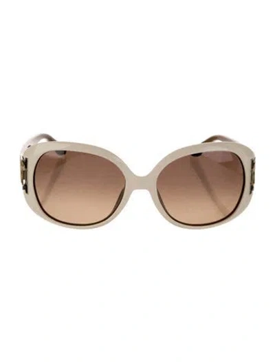 Pre-owned Ferragamo Oversize Gradient Sunglasses In Brown