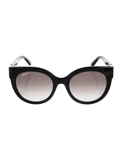 Pre-owned Ferragamo Oversize Gradient Sunglasses In Brown