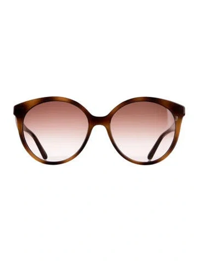 Pre-owned Ferragamo Oversize Gradient Sunglasses In Brown