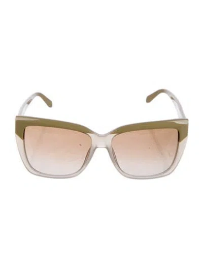 Pre-owned Ferragamo Oversize Gradient Sunglasses In Neutrals