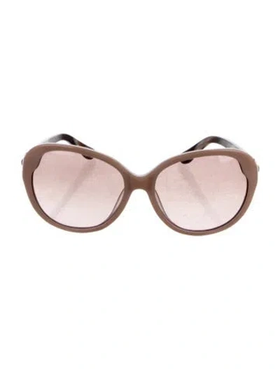 Pre-owned Ferragamo Oversize Gradient Sunglasses In Pink
