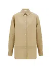 Ferragamo Oversize Shirt In Neutral