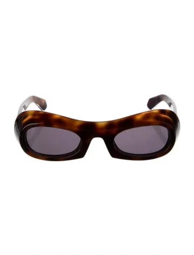 Pre-owned Ferragamo Oversize Tinted Sunglasses In Brown