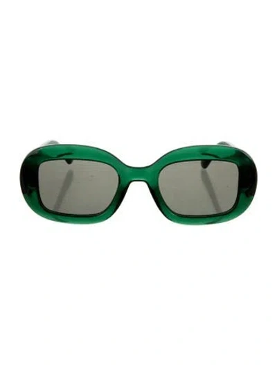Pre-owned Ferragamo Oversize Tinted Sunglasses In Green