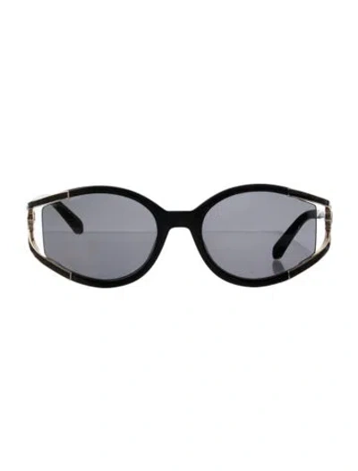 Pre-owned Ferragamo Oversize Tinted Sunglasses W/ Tags In Black