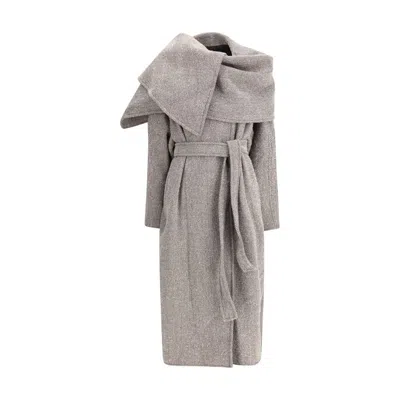 FERRAGAMO FERRAGAMO OVERSIZED ASYMMETRIC WOMEN'S COAT