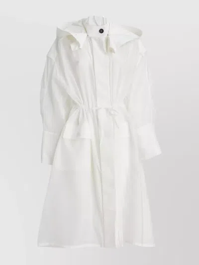 FERRAGAMO OVERSIZED TRENCH COAT IN SILK ORGANZA