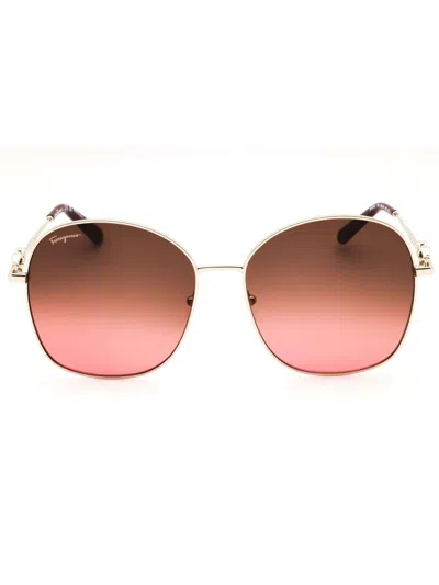 Ferragamo Oversized Women's Designer Sunglasses In Pink