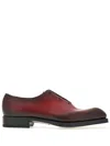 Ferragamo Man Oxford With Covered Laces In Red