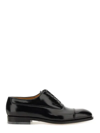 Ferragamo Oxford Lace-up Shoes With Polished Finish