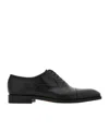 Ferragamo Tramezza Oxford With Toe Cap In Black