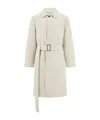 Ferragamo Padded Trench In Neutral