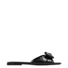 Ferragamo Padded Vara Bow Nappa Slide In Black