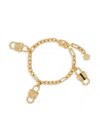 Ferragamo Padlock Charm Bracelet In Gold
