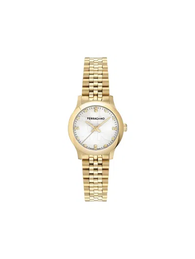 Ferragamo Duo 28mm Watch In Gold