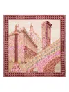 Ferragamo Palazzo Print Silk Scarf In Multi