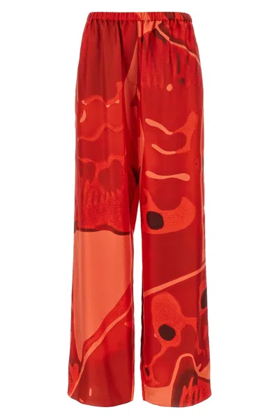 FERRAGAMO PALAZZO SILK PANTS