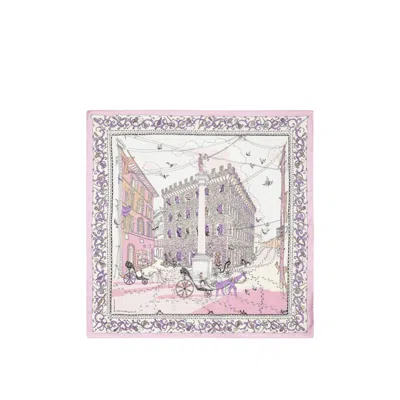Ferragamo Palazzo Spini Feroni Print Silk Scarf In Multicolor