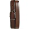 Ferragamo Paloma Leather Belt In Black