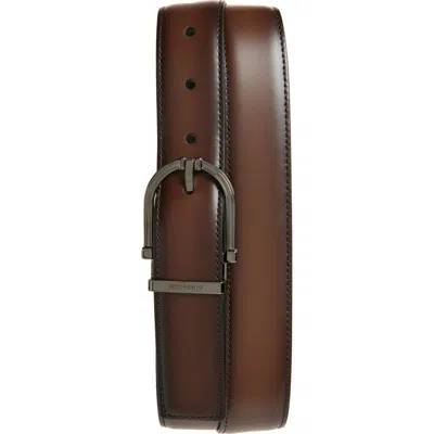 Ferragamo Paloma Leather Belt In Black