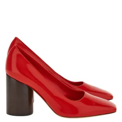 Ferragamo Pamela Patent Leather Pumps In Red