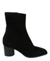 Ferragamo Pampero Suede Booties In Black