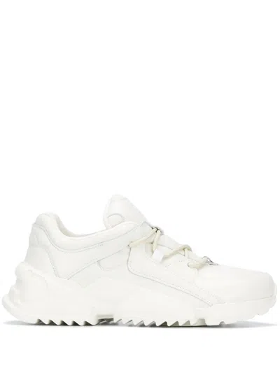 Ferragamo Panelled Chunky Sneakers In White
