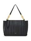 Ferragamo Panelled-design Leather Tote Bag In Black