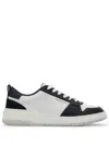 Ferragamo Dennis Low-top Sneakers In White