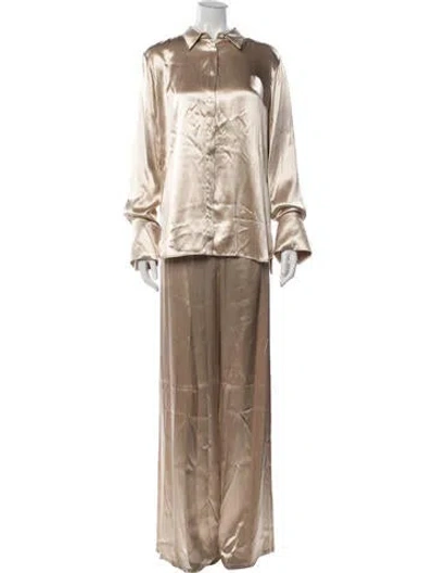 Pre-owned Ferragamo Pant Set In Neutrals