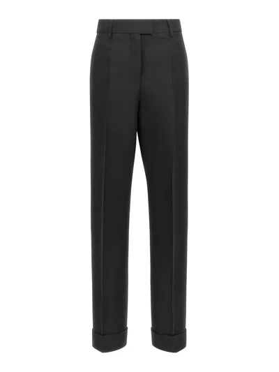 FERRAGAMO STRETCHED PLEATED TROUSERS