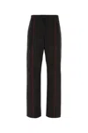 Ferragamo Contrasting-trim Cotton Track Pants In Neroblack