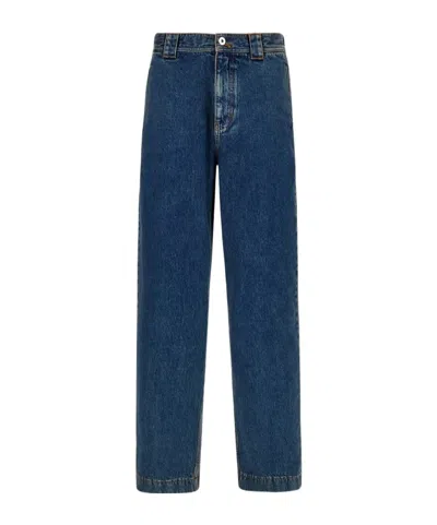 Ferragamo Pantalones Work In Blue