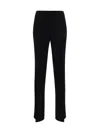 Ferragamo Straight With Pleat Pants In Black