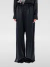 Ferragamo Gathered Satin Wide-leg Pajama Pants In Schwarz