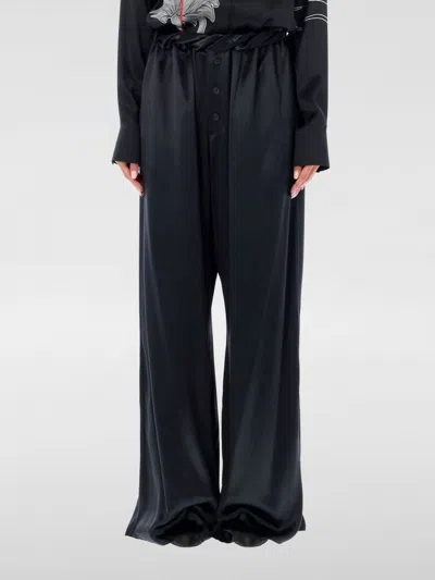 FERRAGAMO PANTS FERRAGAMO WOMAN COLOR BLACK,G39395002