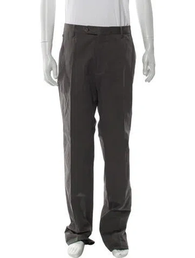 Pre-owned Ferragamo Pants In Gray