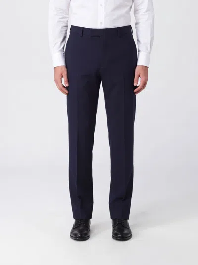 Ferragamo Pants Men Color Navy In Multi