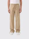 Ferragamo Cotton Blend Trousers Back And Side Pockets In Nude