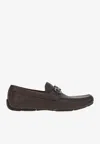Ferragamo Men's Parigi New Arizona Leather Drivers - Regular In Brown