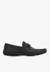 Ferragamo Parigi Gancini Jacquard Driving Loafers In Black
