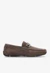 Ferragamo Parigi Gancini Suede Loafers