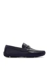 Ferragamo Front 4 Leather Loafers In Blue