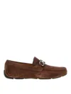 Ferragamo Parigi Suede Loafers In Brown