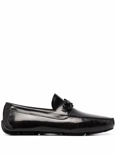 FERRAGAMO FERRAGAMO PARIS LEATHER LOAFERS